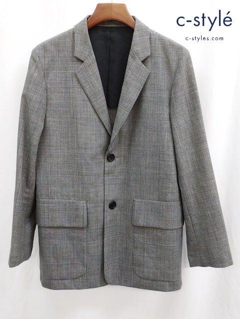 MARGARET HOWELL×FOX BROTHERS ジャケット M グレー系 チェック柄 千鳥格子 ウール100％
