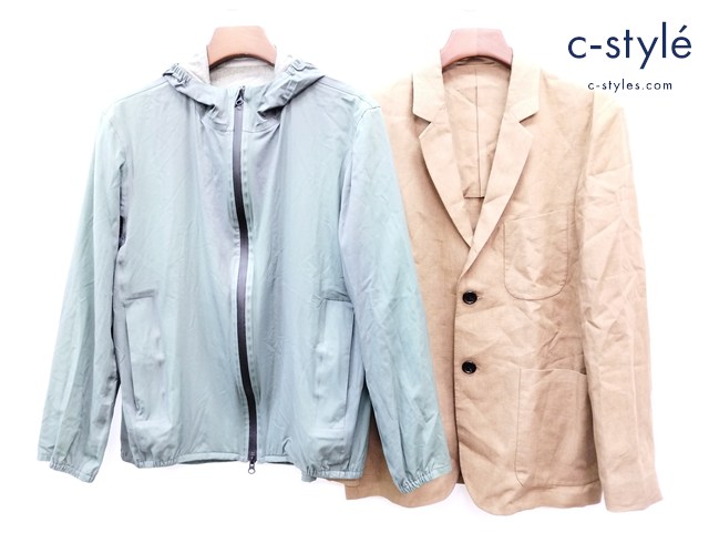 MARGARET HOWELL マーガレットハウエル ジャケット M ブラウン系 グリーン系 2B ジップアップ