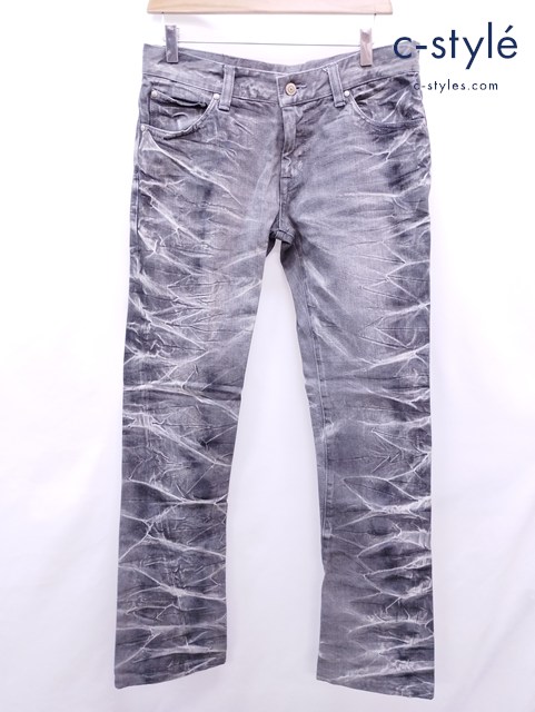 TORNADO MART トルネードマート デニムパンツ L グレー ブリーチ加工