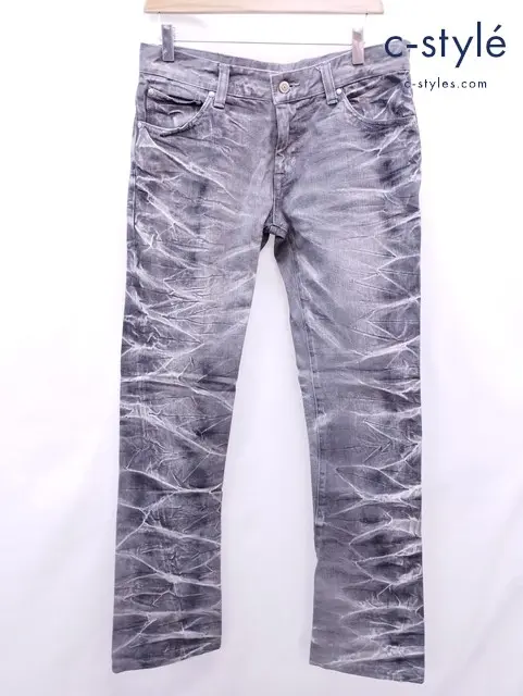 TORNADO MART トルネードマート デニムパンツ L グレー ブリーチ加工