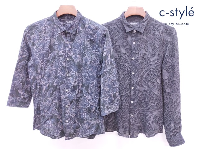 TORNADO MART トルネードマート シャツ LL ブラック系 長袖 総柄 計2点