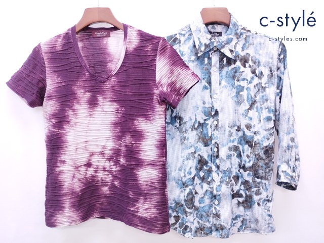 TORNADO MART トルネードマート 半袖Tシャツ 長袖シャツ M パープル系 マルチカラー 総柄