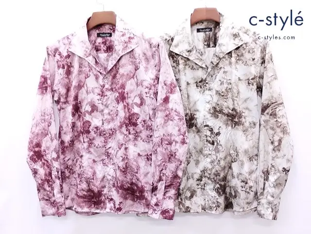 TORNADO MART トルネードマート シャツ L シルバー×レッド シルバー×カーキ 長袖