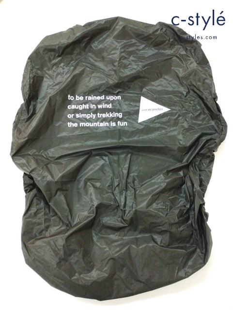 and wander アンドワンダー sil cover bag F ブラック 574-3977223