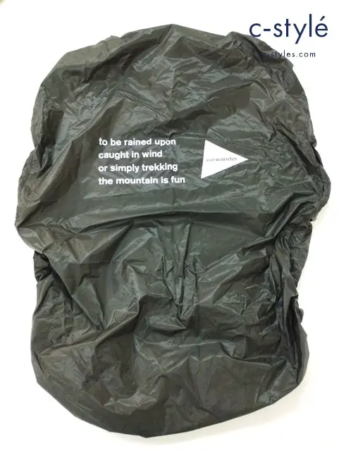 and wander アンドワンダー sil cover bag F ブラック 574-3977223