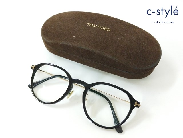 TOMFORD トムフォード メガネ 51□22 145 ブラック TF5777DB イタリア製