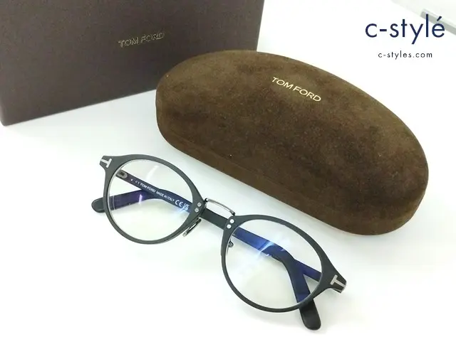 TOM FORD トムフォード メガネ 49□22 145 ブラック TF1050-D イタリア製