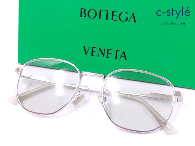 BOTTEGA VENETA ボッテガ・ヴェネタ サングラス 53□20-145 M シルバー BV1160SA 003 Cat.3 イタリア製