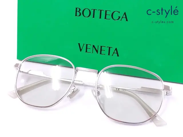 BOTTEGA VENETA ボッテガ・ヴェネタ サングラス 53□20-145 M シルバー BV1160SA 003 Cat.3 イタリア製