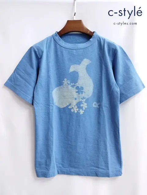45R フォーティファイブアール Tシャツ 海ものがたり ポコちゃん 1 ブルー 綿100 日本製