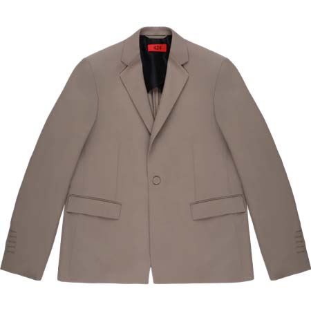 424 on Fairfax(フォートゥーフォーオンフェアファックス) Garden Wool Tailored Short Jacket in Gray