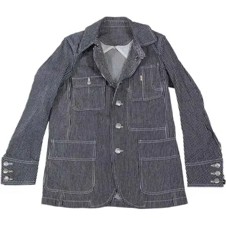 8010GEKKO(ハチゼロイチゼロゲッコー) 紺銀糸ストライプジャケット