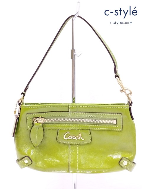 COACH コーチ ミニハンドバッグ グリーン レディース