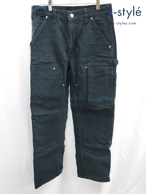 carhartt カーハート ダブルニーペインターパンツ 32×30 ブラック DUNGAREE FIT B01