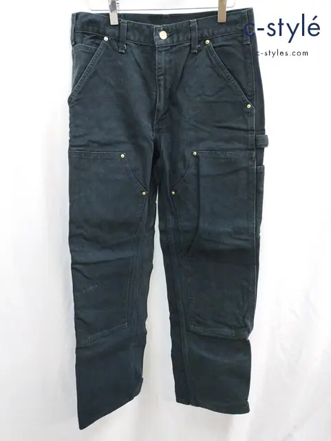 carhartt カーハート ダブルニーペインターパンツ 32×30 ブラック DUNGAREE FIT B01