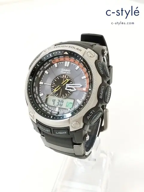 CASIO カシオ 腕時計 ブラック PROTREK クォーツ PRW-5000