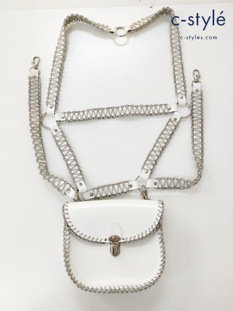 noir kei ninomiya ノワールケイニノミヤ ショルダーバッグ ホワイト レディース