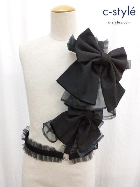 noir kei ninomiya ノワールケイニノミヤ ダブルリボンハーネス S ブラック 3N-V020 レディース