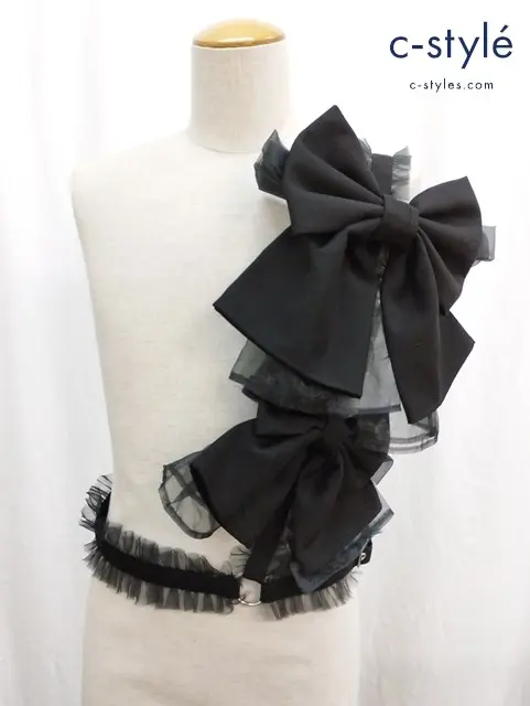 noir kei ninomiya ノワールケイニノミヤ ダブルリボンハーネス S ブラック 3N-V020 レディース