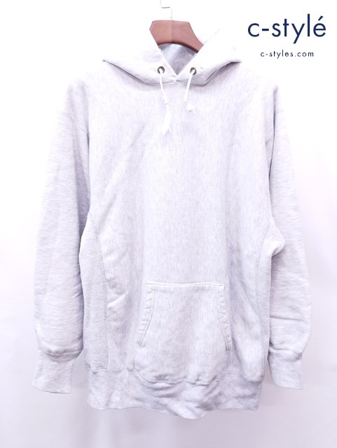 LANDS’END×Champion ランズエンド×チャンピオン パーカー グレー Reverse Weave sweat parka