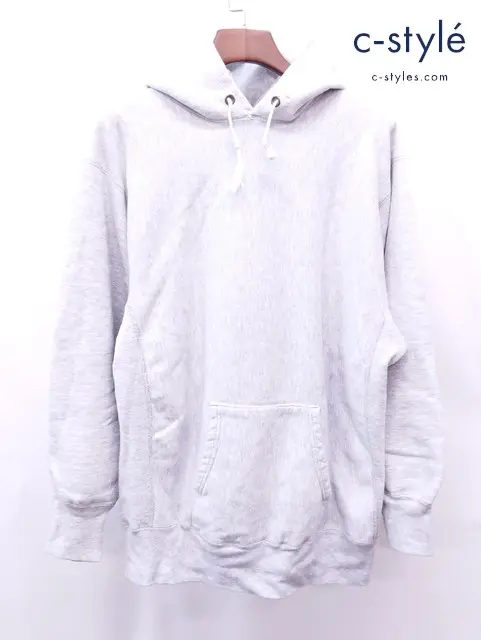 LANDS’END×Champion ランズエンド×チャンピオン パーカー グレー Reverse Weave sweat parka