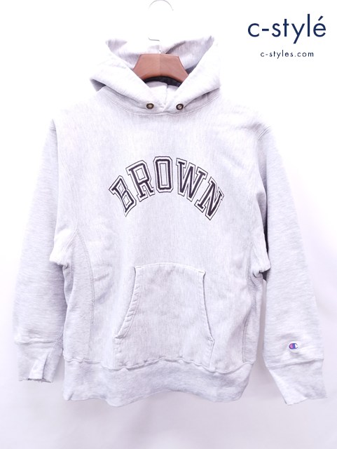 Champion チャンピオン パーカー L グレー 80s Reverse Weave Sweat Parka BROWN