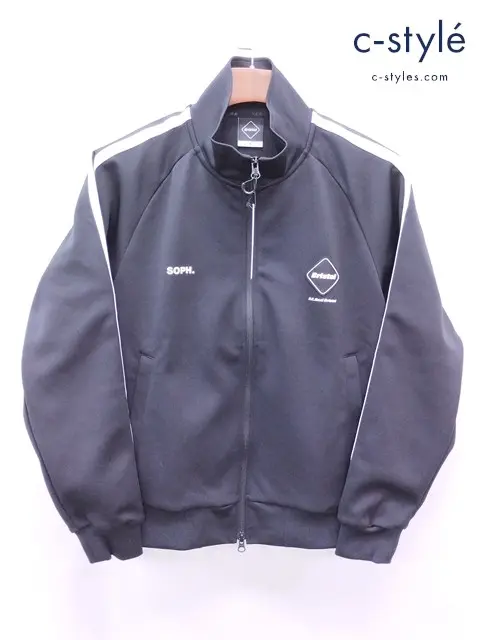 F.C.Real Bristol エフシーレアルブリストル トラックジャケット S ブラック TRAINING TRACK JACKET