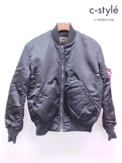 ALPHA INDUSTRIES アルファインダストリーズ フライトジャケット M ブラック MA-1 8415-273-3971