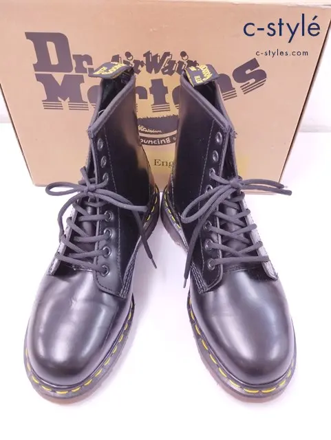 Dr.Martens ドクターマーチン ブーツ UK6 ブラック BLACK SMOOTH 8 EYELET BOOT Z WELT 1460