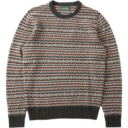 Alan Paine(アランペイン) 7G ラムウール フェアアイルクルーネックニット TOWTHORPE 050N25