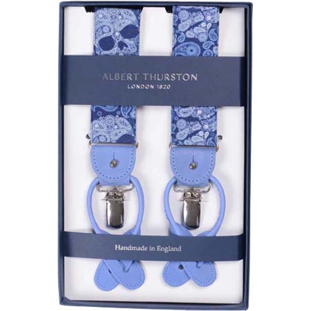 albert thurston(アルバート・サーストン) AT-2572E アルバートサーストン サスペンダー エラスティック 35mm ペイズリー柄