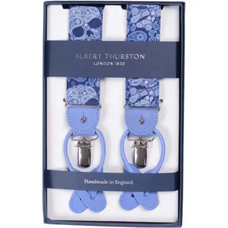 albert thurston(アルバート・サーストン) AT-2572E アルバートサーストン サスペンダー エラスティック 35mm ペイズリー柄