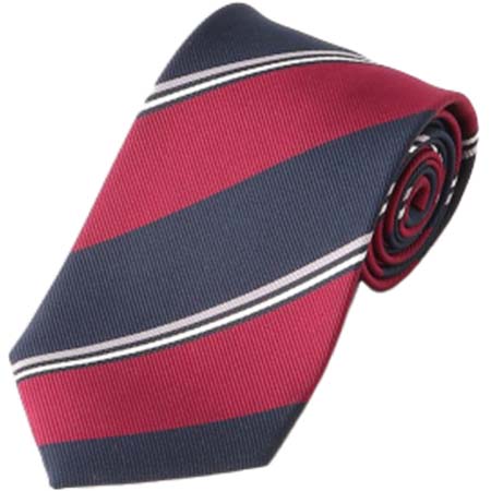 Alexander Julian(アレクサンダージュリアン) AJ×FAIRFAX シルクストライプ柄 レギュラータイ 8.0cm幅