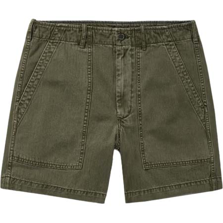 ALEX MILL(アレックスミル) ヘリンボーンデニム ストレートショートパンツ