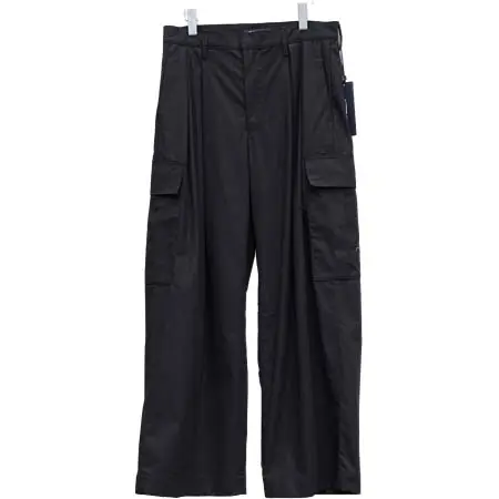 ALMOSTBLACK(オールモストブラック) ALMOSTBLACK “WOVEN WIDE 6POCKET PANTS” – BLACK