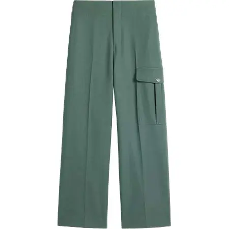 AMI Alexandre Mattiussi(アミアレクサンドルマテュッシ) ウールギャバジン ラージパンツ