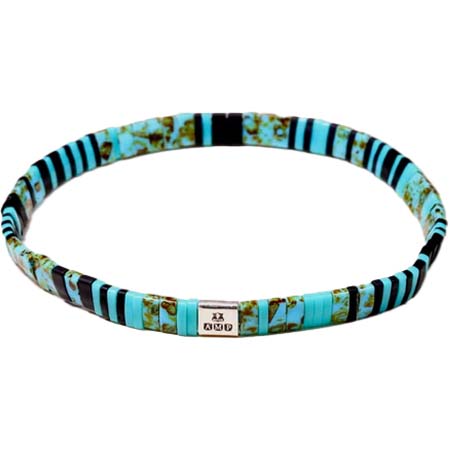 AMP JAPAN(アンプジャパン) Multi Stripe BR -Turquoise-