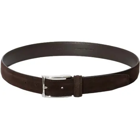 Anderson’s(アンダーソンズ) スエード レザー ベルト ブラウン