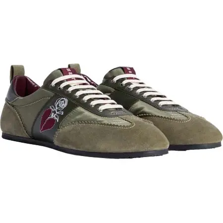antonio marras(アントニオマラス) Olive Green Suede Sneakers