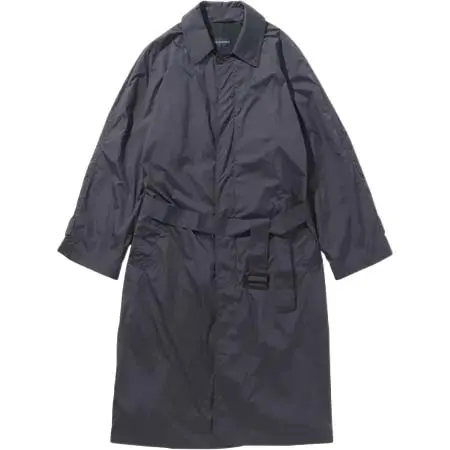 AQUARAMA(アクアラマ) ベルト付きコート ネイビー