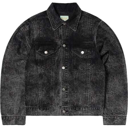 ARIES(アリーズ) Lasered Croc Trucker Jacket