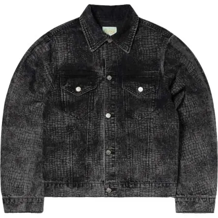ARIES(アリーズ) Lasered Croc Trucker Jacket