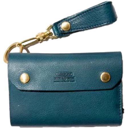 AS2OV(アッソブ) OILED SHRINK LEATHER SHORT WALLET/NAVY