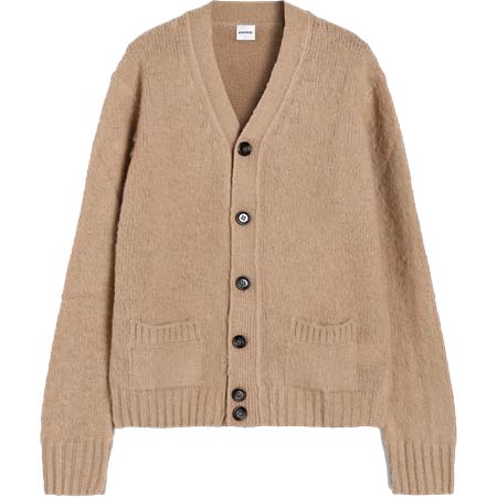 ASPESI(アスペジ) shetland wool cardigan – camel