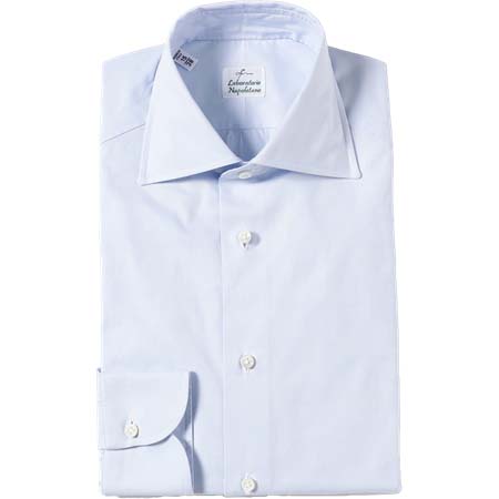 Avino Laboratorio Napoletano(アヴィーノラボラトリオナポレターノ) ピンオックス ワイドカラー シャツ