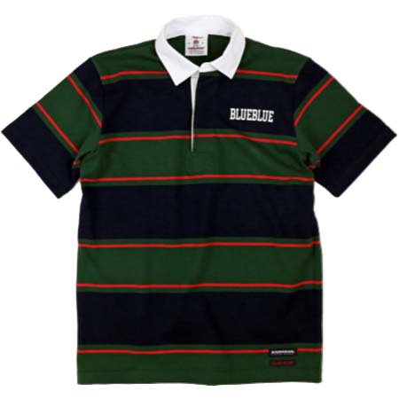 Barbarian(バーバリアン) BLUE BLUE別注 ライトウェイトコットン ラグビーカラーショートスリーブシャツ