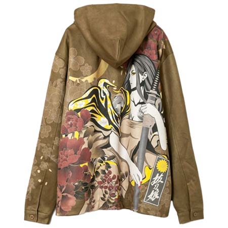 抜刀娘(バットウムスメ) “妃那皇帝” フェイク スウェード ジャケット