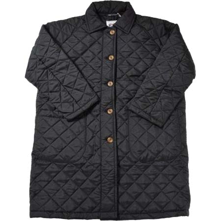 Beaver of Bolton(ビーバーオブボルトン) レディース オーバーサイズ キルティングコート ブラック