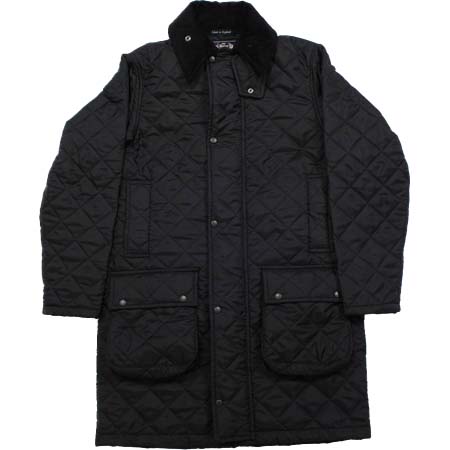 Beaver of Bolton(ビーバーオブボルトン) キルティングコート ブラック