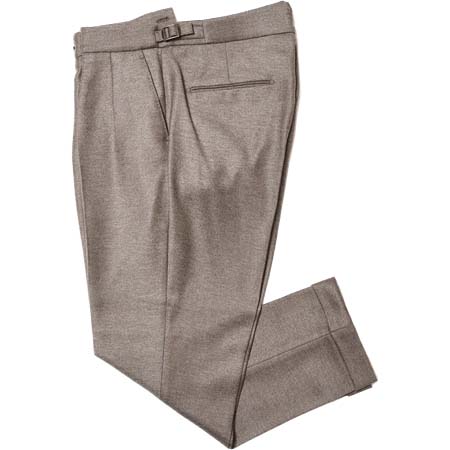 BERWICH(ベルウィッチ) SCOTCHスコッチ ウールヤクダイアゴナルライトツィード2インプリーツクロップドパンツ SB1314 13032010039